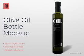 Download Olive Oil Bottle Mockup Creative Photoshop Templates Creative Market