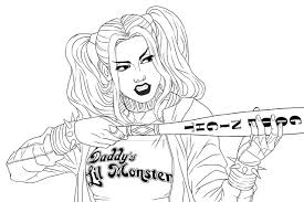 View and print full size. Harley Quinn Coloring Pages Free Printable Coloring Pages For Kids