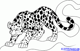How To Draw A Cartoon Jaguar Step By Step Forest Animals Animals Free Online Drawing Tutorial Added By Cartoon Jaguar Cartoon Drawings Of Animals Drawings