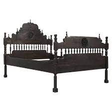 Queen size storage bed velvet upholstered platform bed with a big drawer comfortable sleep 62.99 24.80 5.12 inche bed frame is made of solid mdf and particle board (gray) 5.0 out of 5 stars 1 $288.70 $ 288. Antique French Or Spanish Colonial Style Bed Converted To A Queen Size Bed For Sale At 1stdibs