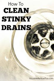 This Is How To Clean Stinky Drains Clean Bathroom Sink Shower Drain Smell Clean Sink