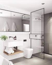 The vivid lights installed in this area helps a lot in making this spacious enough to provide comfort to the homeowners. Creative Design Tips For A Narrow Bathroom Modern Small Bathrooms Minimalist Bathroom Modern Bathroom Design