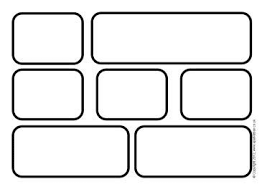 Black And White Brick Wall Template Blank Printable Word Wall Brick Templates Word Wall Template Black And White Words Word Wall