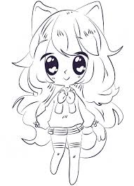 A cute anime style chibi girls coloring book for both adults and kids!. Anime Girl Coloring Pages Free Printable Coloring Pages For Kids