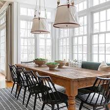 Black farmhouse table and chairs. Farmhouse Table Design Ideas