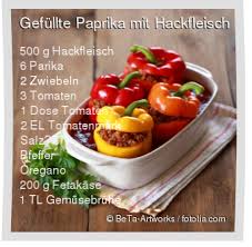Gefullte Paprika Mit Hackfleisch Rezept Rezept Paprika Mit Hackfleisch Hackfleisch Rezept Rezepte