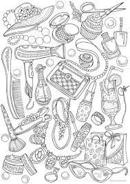 {{score}} free printable bookmarks 14. Girly Fashion Printable Adult Coloring Page From Favoreads Etsy