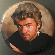 GEORGE MICHAEL WHAM 2.25" PIN BUTTON OR MAGNET SET Andrew Ridgely 80s Pop  Music