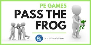 Here are five fun physical education games that your students will love. Pe Games Pass The Frog Team Building Teamwork Focus