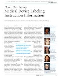 Medical Device Labeling Instruction Information