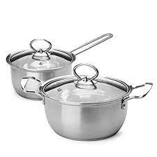 Small Stainless Steel Pot Set Hestia Tri Ply Stainless Cookware Set Stainless Steel Stainless Steel Pot Cookware Set