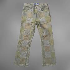 Junya Watanabe Comme Des Garcons Olive Patchwork Pantsa W 2008 Size Medium Pants Junya Watanabe Comme Des Garcons