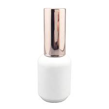 White is another neutral color that works and blends perfectly with rose gold. Custom 17ml Large Bottle Round White Uv Gel Empty Nail Polish Bottle With Rose Gold Nail Polish Cap And Brush Buy 17ml Gel Polish Bottle White Nail Polish Bottle Empty Round Gel Polish