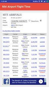 Track your flight status by checking arrival and departure times from kuala lumpur to miri Miri Airport Flight Time For Android Apk Download
