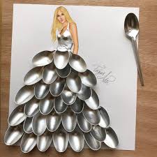 If Only It Were This Easy Fashion Illustration Art Spoon Couture By Edgar Artis Fibromyalgia Fib Fashion Design Drawings Fashion Drawing Creative Art