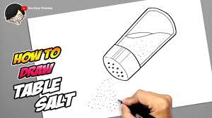 How To Draw Table Salt - Youtube