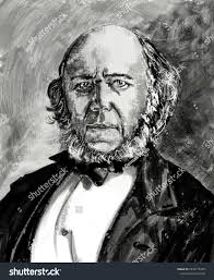 Series Great Scientists Herbert Spencer English Stock Illustration  1844716399