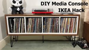 Our kallax media console is in no way perfect, but we definitely achieved the look we were going for. Media Storage Console Ikea Kallax Hack Diy With Sad Piano Music Youtube