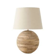 Lampe Boule En Manguier Et Abat Jour Coloris Lin Maisons Du Monde Abat Jour Deco Mezzanine Mobilier De Salon