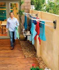 Can use it inside or outside the home. Retractable Drying Rack Ideas On Foter