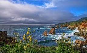 Maybe you would like to learn more about one of these? Rocky Coast Of California Hills Rocks Grass Bonito Waves Clouds Sea Big Sur Hd Wallpaper Peakpx