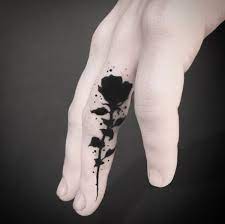 Rose finger tattoos for men. 50 Finger Tattoo Ideas For Those Looking Tattooblend
