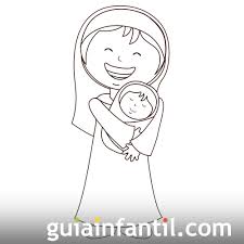 Ver más ideas sobre dibujos, imágenes de la virgen, dibujos de virgen. Dibujo Navideno De La Virgen Maria Y El Nino Jesus