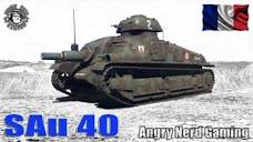 War Thunder: SAu 40, French, Tier-2, Tank Destroyer - YouTube