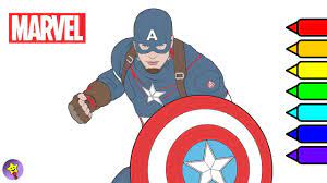 Choose the right captain america picture, download it for free and start painting! Marvel Avengers Coloring Book Captain America Coloring Page Marvel Superhero Coloring Book Page Youtube