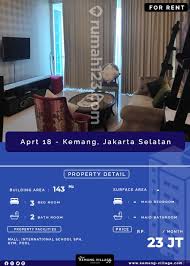 Fully furnished, 2 buah ac, 1 tt ukuran queen, 1 tt ukuran single, 1. Sewa Apartemen Kemang Village Harian Aprt18 Kemang