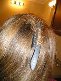 The tangle is about one inch wide by two inches high. How To Get A Stuck Comb Out Of Your Hair New Life On A Homestead