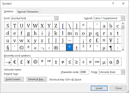 (microsoft word is the most popular word processing software in the world.) this tip (7719) applies to microsoft word 2007, 2010, 2013, 2016, 2019, and word in office 365. How To Insert Degree Symbols In Word Microsoft Word 365