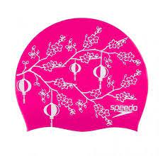 Speedo Slogan Print Cap 8 083853087 In Pink White Slogan Pink White Speedo