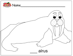 For the best printing results try adjusting the page setup in the print preview menu. Walrus 16522 Animals Printable Coloring Pages