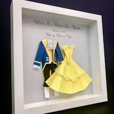 Beauty And The Beast Wedding Gift First Anniversary Paper Anniversary Gift Disney Gift Belle And The Beast Bride Groom Wall Art Paper Gifts Anniversary Diy Wedding Gifts Disney Gift