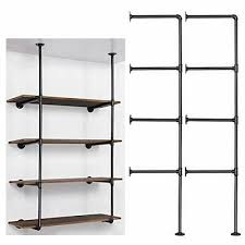 All of these diy pipe shelves are (approximately) 11″ deep. Liantral Industrial Wall Mount Iron Pipe Shelf Diy Open Bookshelf Retro Hung For Sale Online Ebay