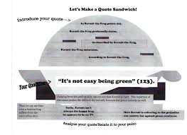Quotation sandwich example (page 1). Quote Sandwiches