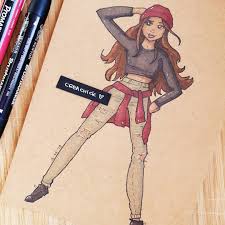 Dit Wilde Ik Al Zo Lang Zo Graag Uitproberen Tekenen En Kleuren Met Mijn Promarkers Op Kraftpapier Dacht Dat Het Sup Doodle Lettering Art Projects Letter Art