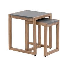 Belham Living Wynmere Outdoor Nesting Side Table Set Of 2 Walmart Com In 2020 Side Table Table Settings Small Side Table