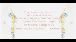 We did not find results for: Songtext Margaret Thank You Very Much Musikguru