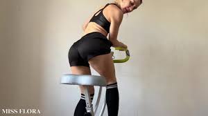 Showing My Perfect Ass as I WorkOut on my Exercise Bike - Fitness Domme  Works Up a Sweat