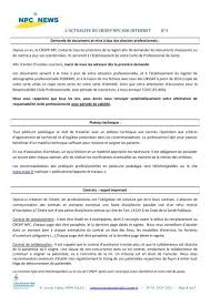 </p> <p>c'est tout ce que nous pouvons vous informer sur le lettre explicative pour manque de document gratuit. Npc News N 1 Ordre National Des Pedicures Podologues
