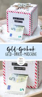 Diy Geld Druck Maschine Geld Geschenk Fur Weihnachten Oder Geburtstag Geschenke Geschenke Weihnachten Geschenkideen