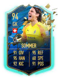 Sommer completed his apprenticeship at basel , where he won the swiss super league on four consecutive occasions before transferring to mönchengladbach in 2014. Yann Sommer Fifa 20 Rating Card Price