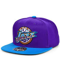 Utah jazz snapback cap hat navy blue mesh nba basketball msrp $32 new era. Mitchell Ness Utah Jazz Wool 2 Tone Fitted Cap Reviews Sports Fan Shop By Lids Men Macy S