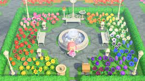 Gold roses & golden can. My Rainbow Park Garden Animalcrossing Animalcrossing Parkgarden Rainbow Animal Crossing Wild World Animal Crossing Rainbow Park