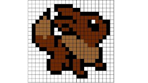Eevee Pattern By Sneeuwmaan In 2020 Pixel Art Pokemon Pixel Art Grid Easy Pixel Art