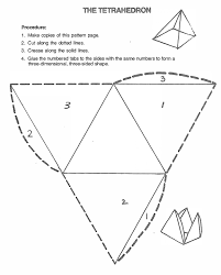 Tetrahedron 3d Shape 3d Shape Paper Models Math Geometry