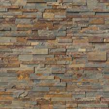 Slate floor tiles have a lot of variation, and this provides a more natural earthy look. Msi Natural Earth Ledger Panel 6 In X 24 In Natural Slate Wall Tile 10 Cases 60 Sq Ft Pallet Lpnlsnatear624 The Home Depot