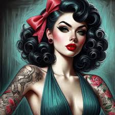 Pop art meets 70's retro Pin up